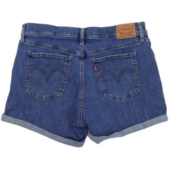 Levi's Mid Length Distressed Shorts - Picture 2 of 8